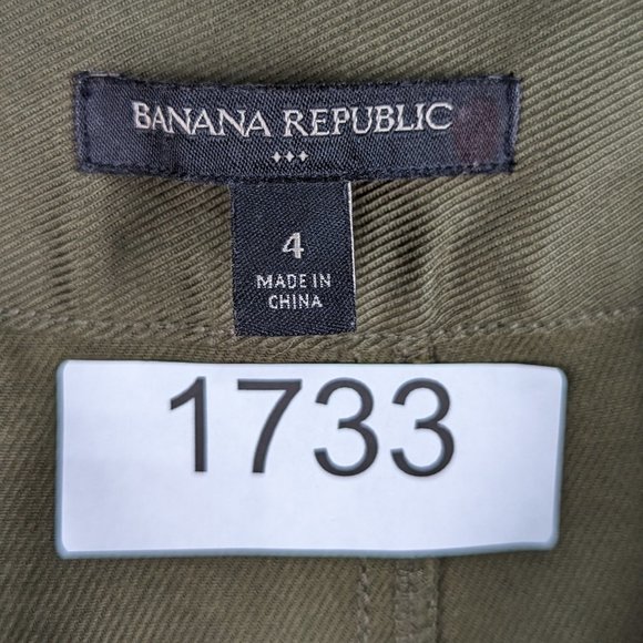 Banana Republic* Women's Full Front Button Down Double Pocket A-Line Skirt~‎ 4 - Picture 3 of 10